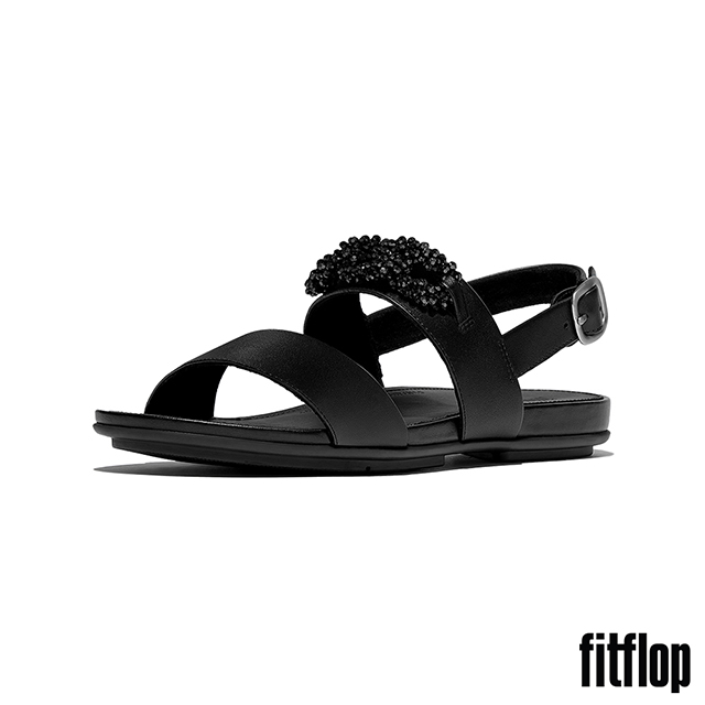 FitFlop GRACIE 串珠鏈條後帶涼鞋-女(黑色)