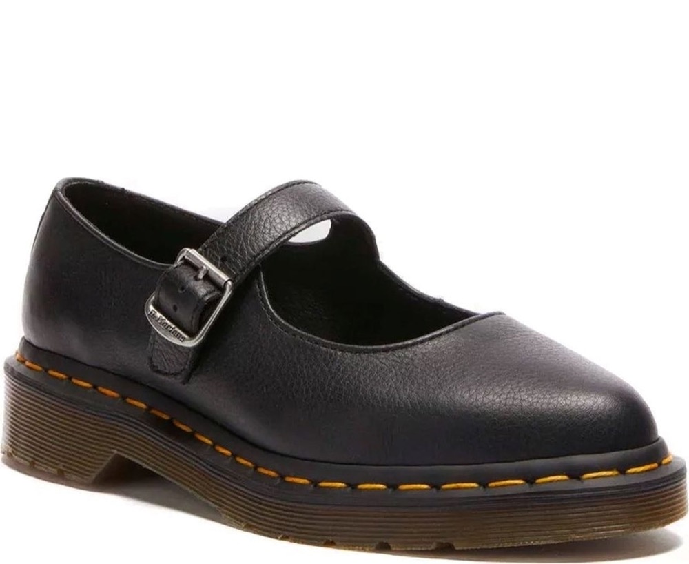 Dr.Martens ELPHIE MJ VIRGINIA 芭蕾舞鞋 娃娃鞋 淑女鞋 黑色女鞋