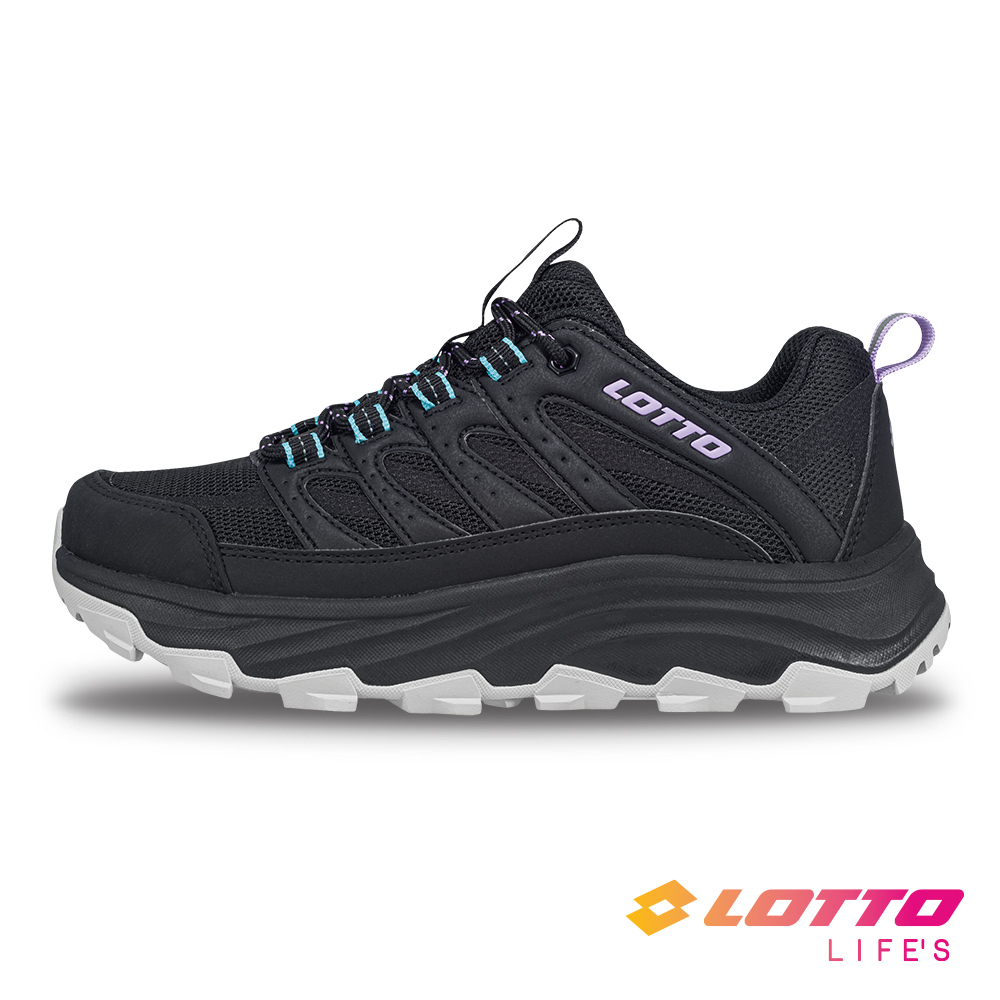 LOTTO 樂得 義大利 女 寬楦 CT330 防潑水登山鞋(黑)