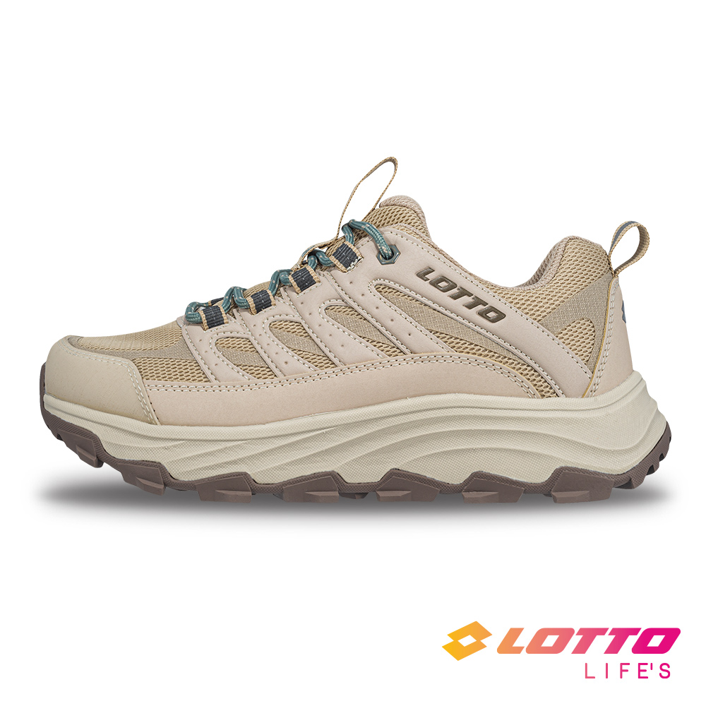 LOTTO 樂得 義大利 女 寬楦 CT330 防潑水登山鞋(燕麥色)
