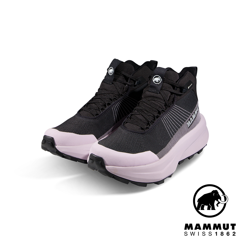 MAMMUT 長毛象 Aenergy Mtn Mid GTX 防水中筒健行鞋 女款 黑/紫風輪 #3030-05330