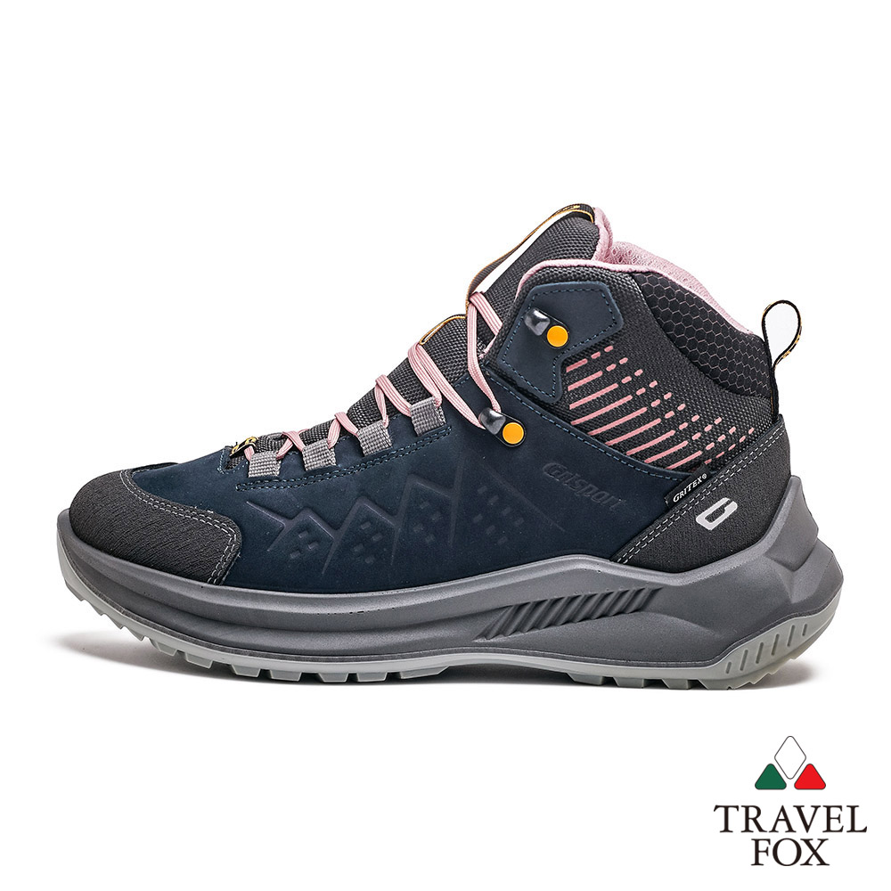 TRAVEL FOX 旅狐 女鞋 Grisport Paga 義大利進口防水戶外登山鞋(GS2552-647 湖心藍)