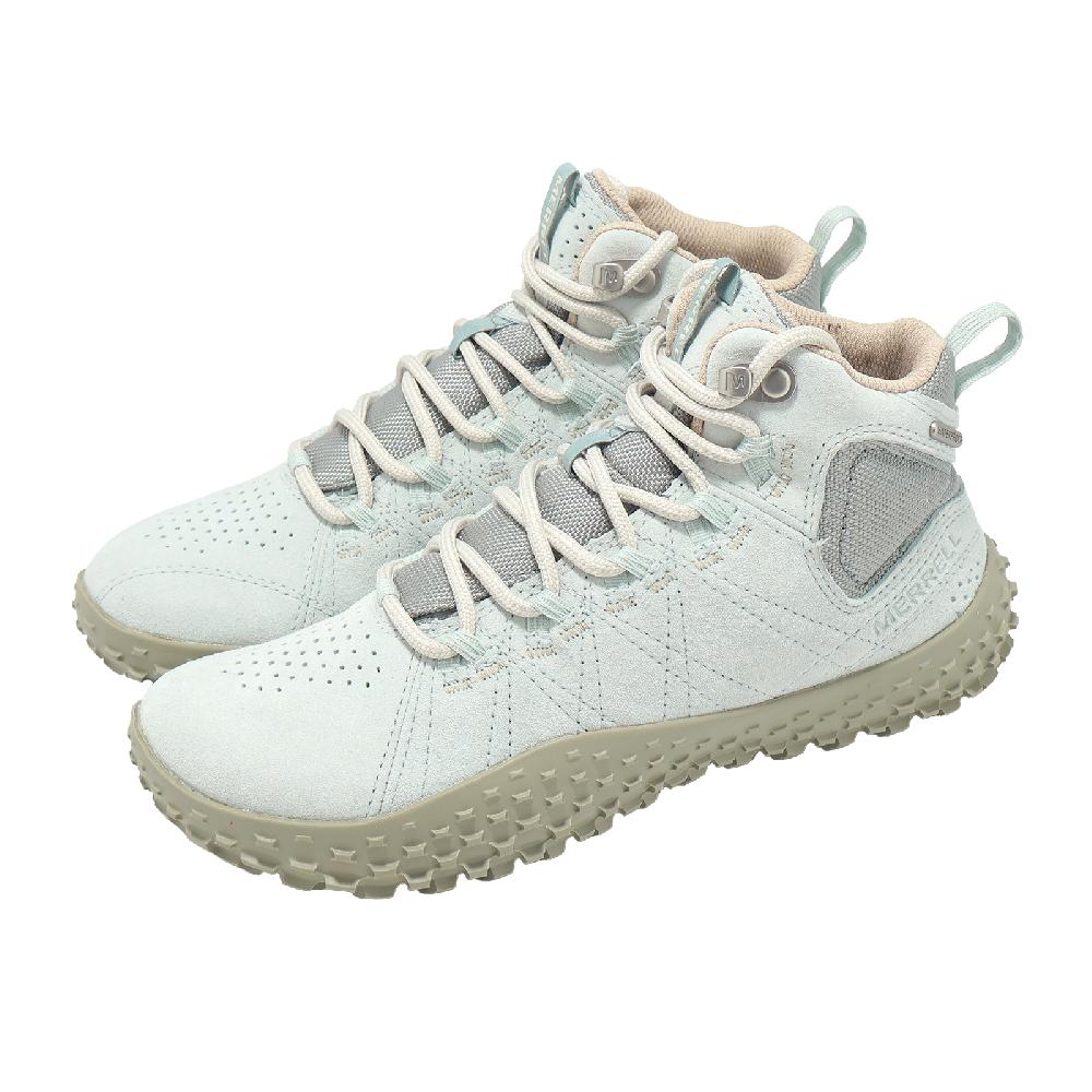 Merrell 邁樂 休閒鞋 Wrapt Mid WP 女鞋 防水 灰 藍 麂皮 抓地 戶外 山系 ML008644