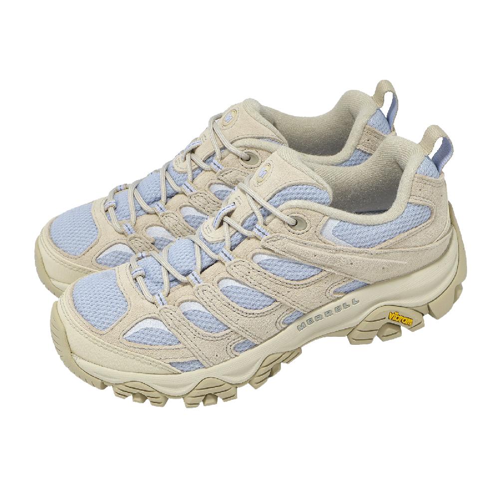 Merrell 邁樂 登山鞋 Moab 3 女鞋 米 藍 戶外 機能 越野 黃金大底 ML00003595