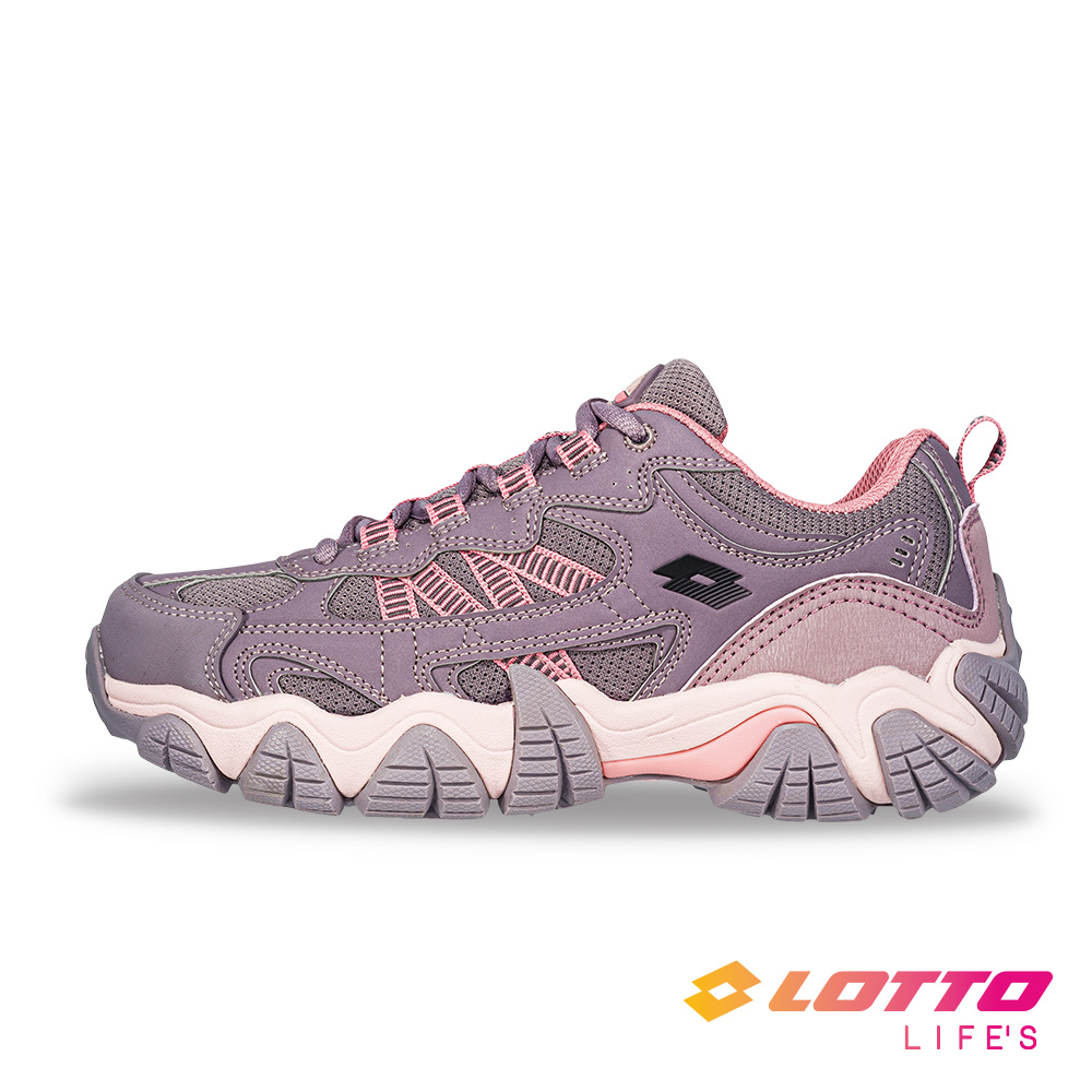 LOTTO 樂得 【LOTTO 義大利】女 REX2 靜態防水登山踏青鞋 (藕粉)