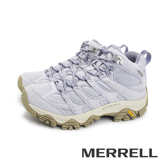 Merrell 邁樂 (女)MOAB 3 MID WP防潑水中筒登山戶外健行鞋 女鞋-淺紫色（其他規格）