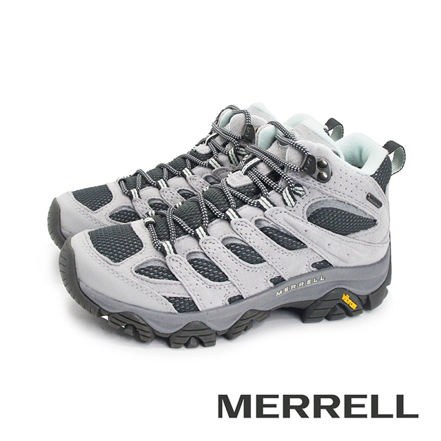 Merrell 邁樂 (女)MOAB 3 MID WP防潑水中筒登山戶外健行鞋 女鞋-灰色（其他規格）