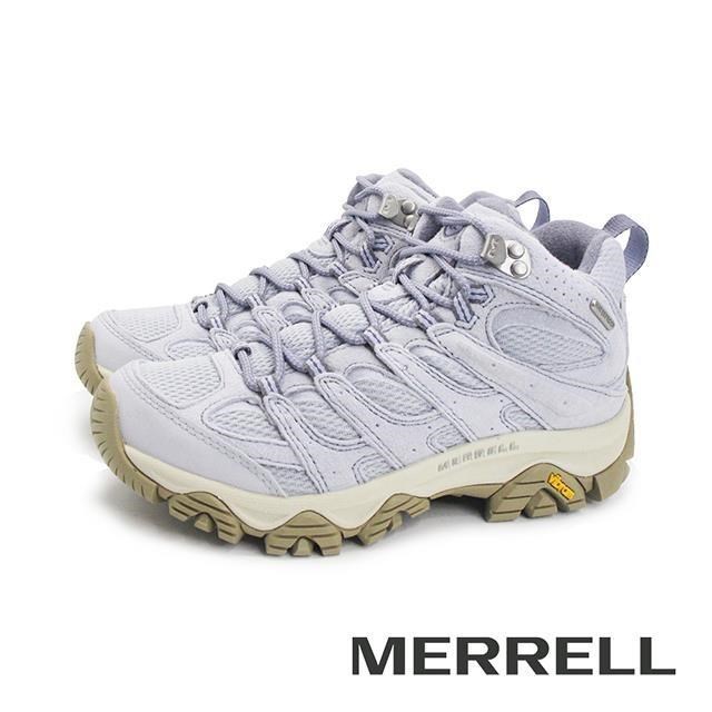Merrell 邁樂 (女)MOAB 3 MID WP防潑水中筒登山戶外健行鞋 女鞋-淺紫色