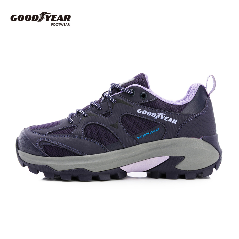 Goodyear 固特異 郊山健行鞋/女 戶外郊山 靜態防水 護趾 耐磨 深紫(行野-GAWO62417)