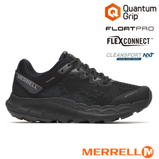 Merrell 邁樂 女 ANTORA 4 WP 輕量戶外越野健行鞋.機能登山健行鞋/ ML068442 黑色