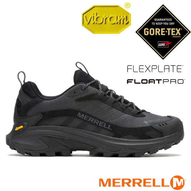 Merrell 邁樂 女 MOAB SPEED 2 GORE-TEX 多功能防水透氣登山健行鞋.登山鞋/ ML500452 黑色