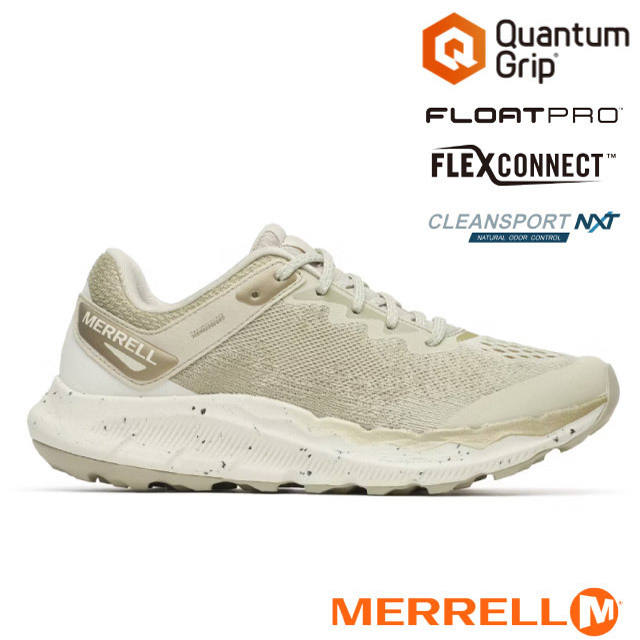 Merrell 邁樂 女 ANTORA 4 輕量戶外越野健行鞋.機能登山健行鞋/Quantum Grip橡膠大底/ ML00005458 灰綠色