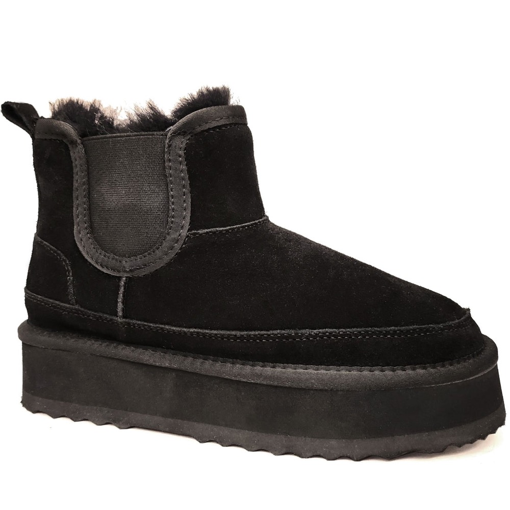 La Conte 黑色 休閒日常 CLOSED WARM BOOTS 黑色女鞋