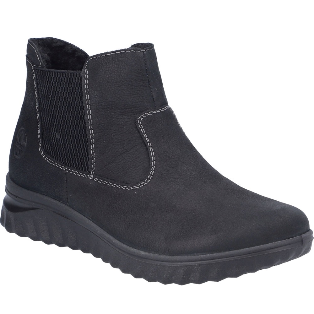 RIEKER 黑色 休閒日常 CLOSED LADIES MID HEIGHT BOOTS 黑色女鞋
