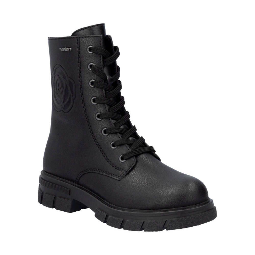 RIEKER 黑色 休閒日常 CLOSED LADIES MID HEIGHT BOOTS 黑色女鞋 EU 38 - UK 5 - US 6