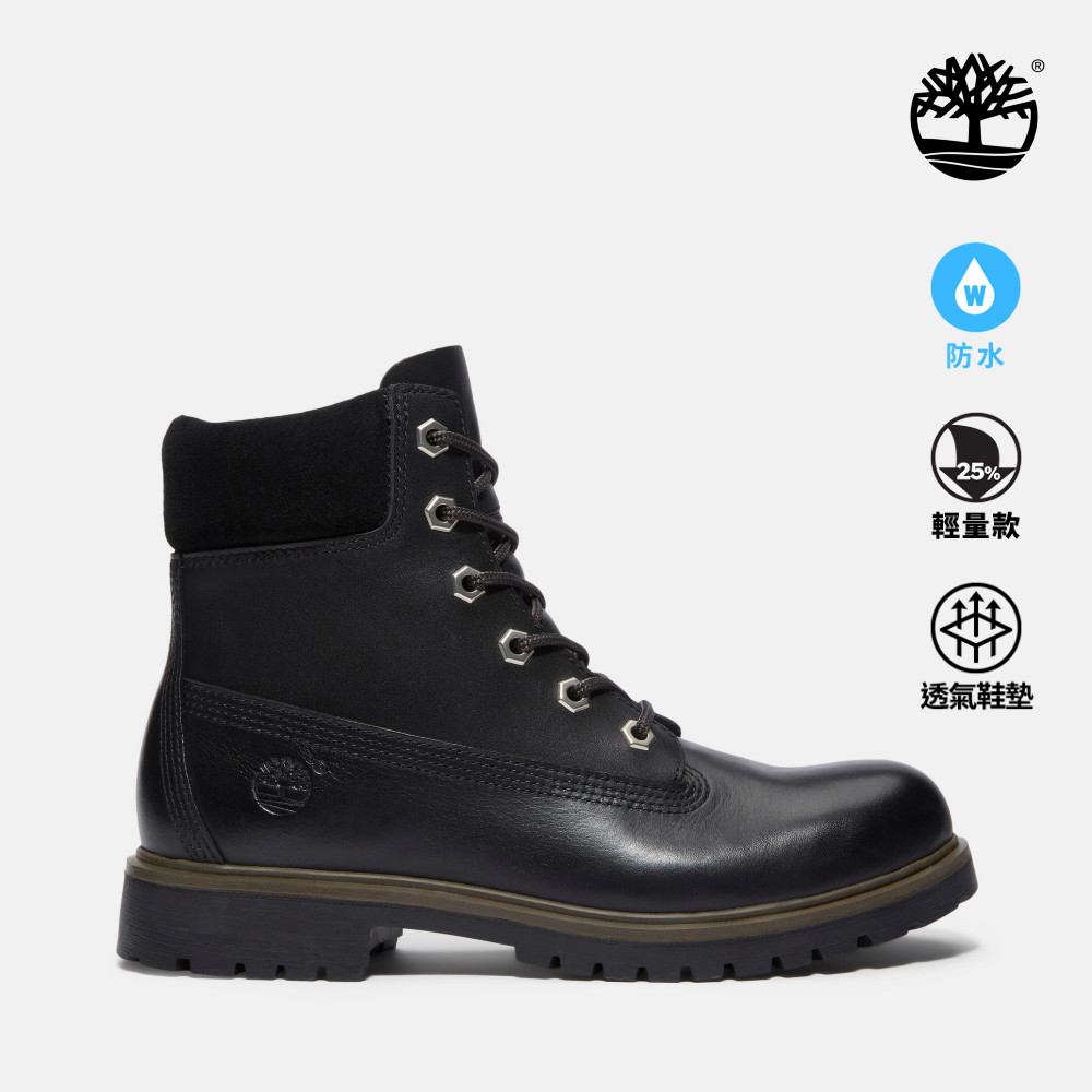 Timberland 女款黑色Timberland R 25輕量款防水6吋靴|A43H8W02