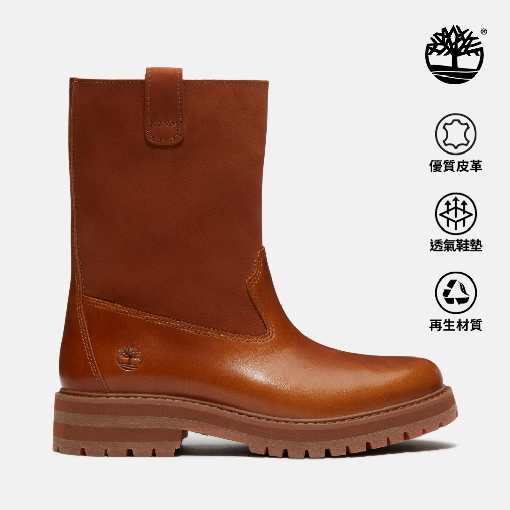 Timberland 女款棕色Britton Drive套穿式休閒靴|A2R5XEM4