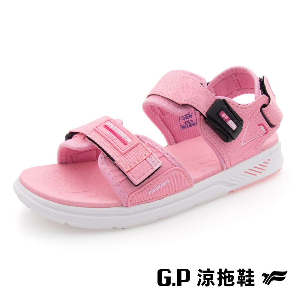 G.P 啟蒙 【 兒童簡約輕羽量磁扣兩用涼拖鞋】G9525B-44 粉色 (SIZE:31-35 共三色)