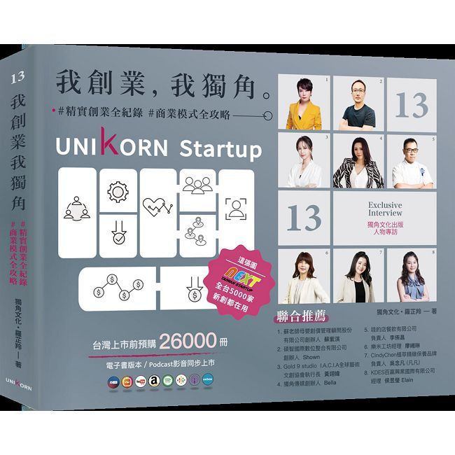 我創業,我獨角 no.13:精實創業全紀錄,商業模式全攻略= UNIKORN startup