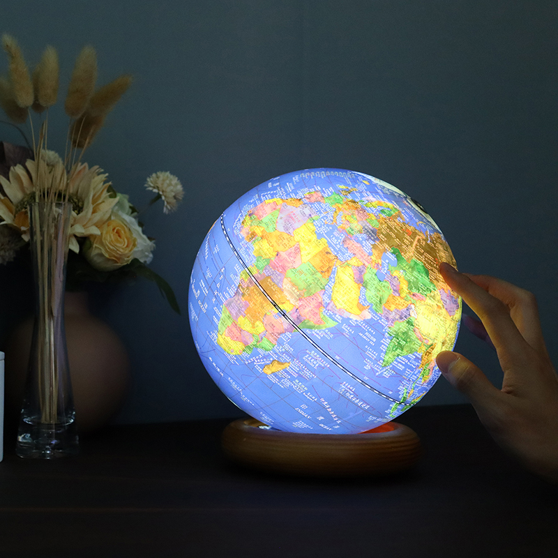 FunGlobe 8英寸AR滾珠萬向旋轉衛星款地球儀