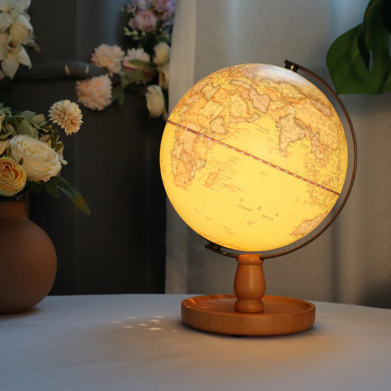 FunGlobe 8英寸AR觸控燈仿古款置物底座地球儀