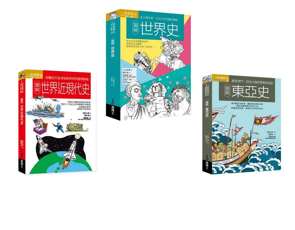 世界史近現代史東亞史套書(共三冊)圖解世界史+圖解世界近現代史+圖解東亞史