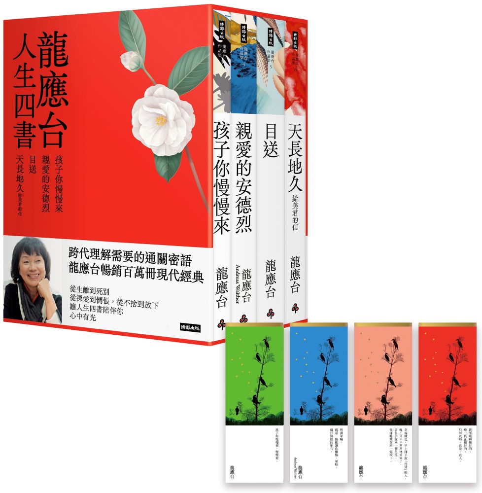 龍應台人生四書(限量禮盒組)孩子你慢慢來、親愛的安德烈、目送、天長地久