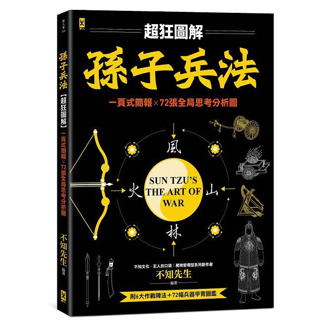 孫子兵法【超狂圖解】一頁式簡報╳全局思考分析圖（附•作戰陣法&兵器甲胄圖鑑）