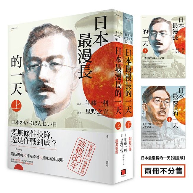 日本最漫長的一天【漫畫版】(全)(半藤一利不敗經典,星雲賞得主星野之宣作品,兩冊不分售)