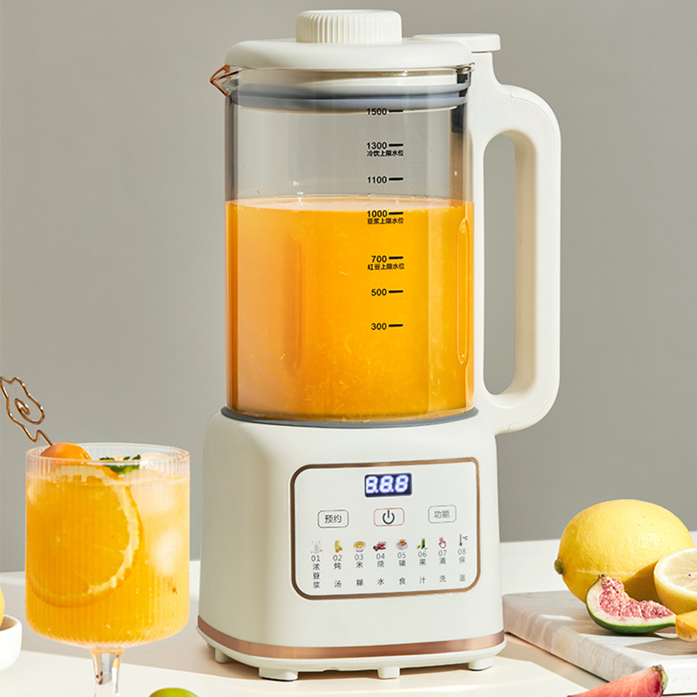 多功能破壁機 家用豆漿機 全自動奶昔機 彩屏帶罩低音 料理機 輔食機 多功能榨汁機