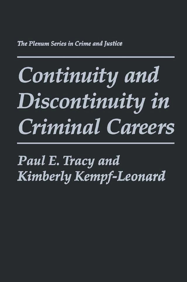 Kobo Continuity and Discontinuity in Criminal Careers