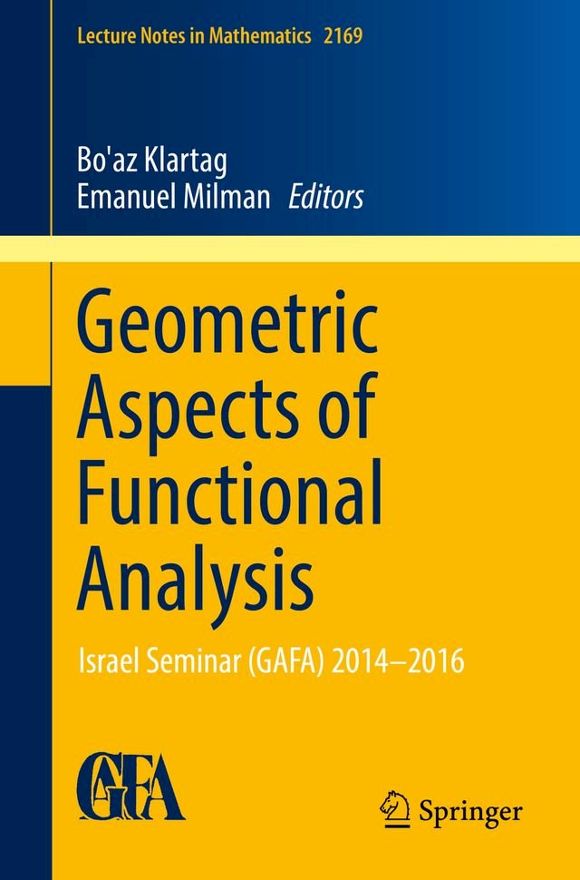 Kobo Geometric Aspects of Functional Analysis（其他規格）