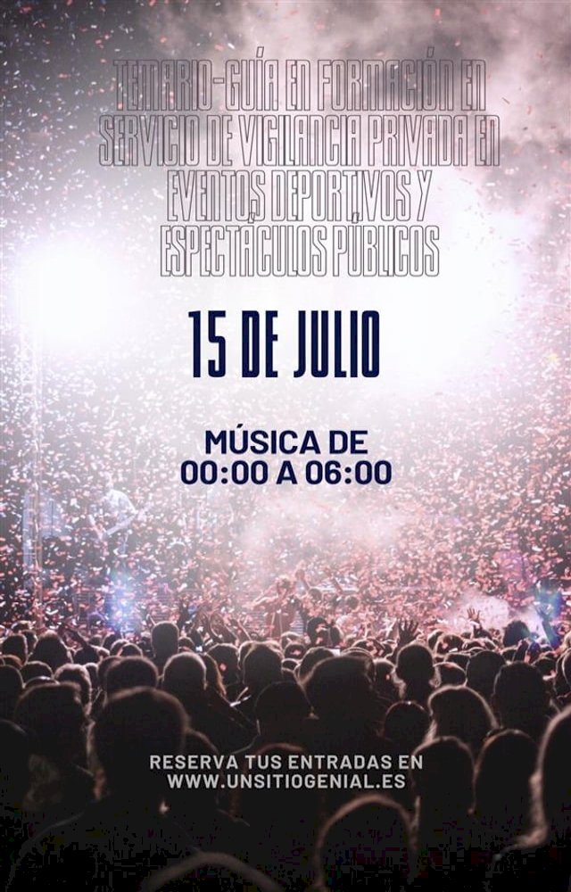 Temario-guía en formación en servicio de vigilancia privada en eventos deporti