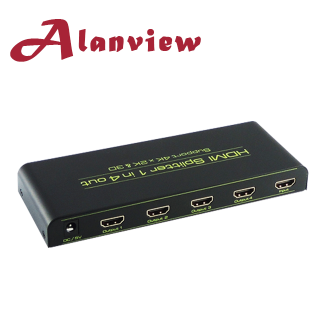 Alanview 1x4 HDMI 4K2K 一進四出分配器 (VK104C)