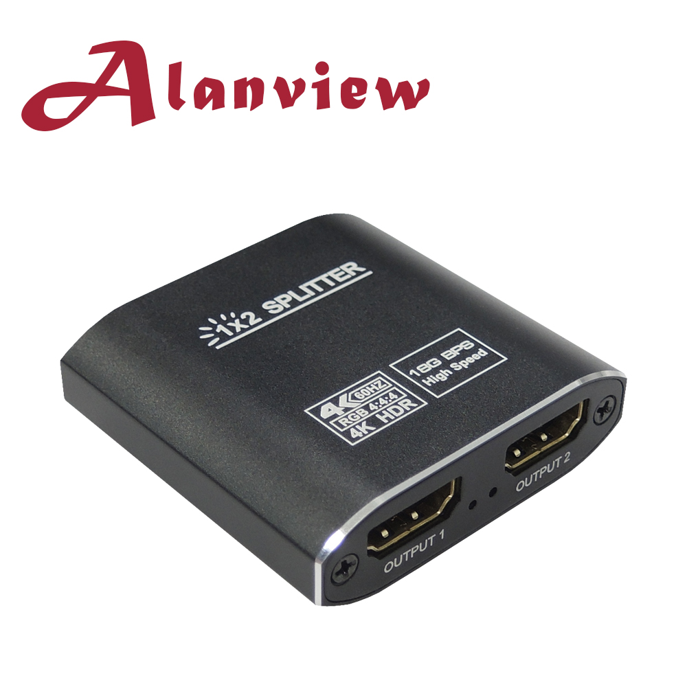1x2 HDMI 2.0 HDR 一進二出分配器 4K@60Hz (AL2012)