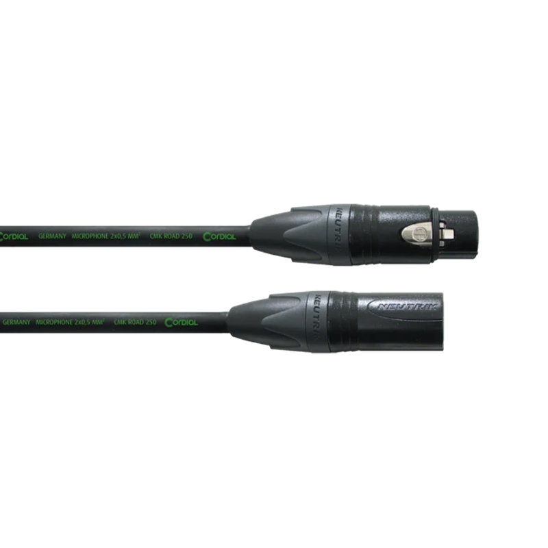 Cordial peak CRM FM-BLACK|XLR母-XLR公 平衡訊號線(麥克風/音源)|PM25FB