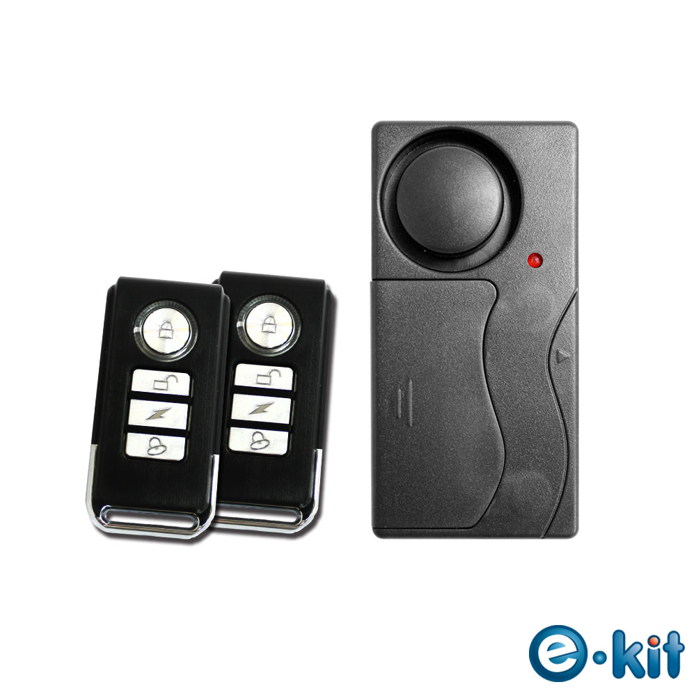 e-Kit 逸奇 一對二無線遙控器/震動感應門窗防盜警報器/迎賓門鈴/緊急警報聲/迎賓叮噹門鈴 ES-35B