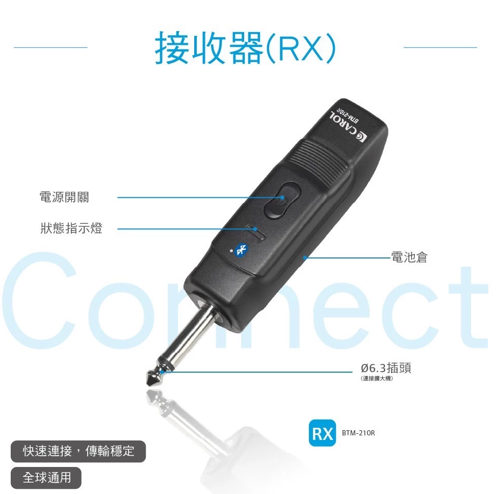 CAROL 佳樂電子無線藍牙收發器-單隻BTM-210C/D/R - PChome 24h購物