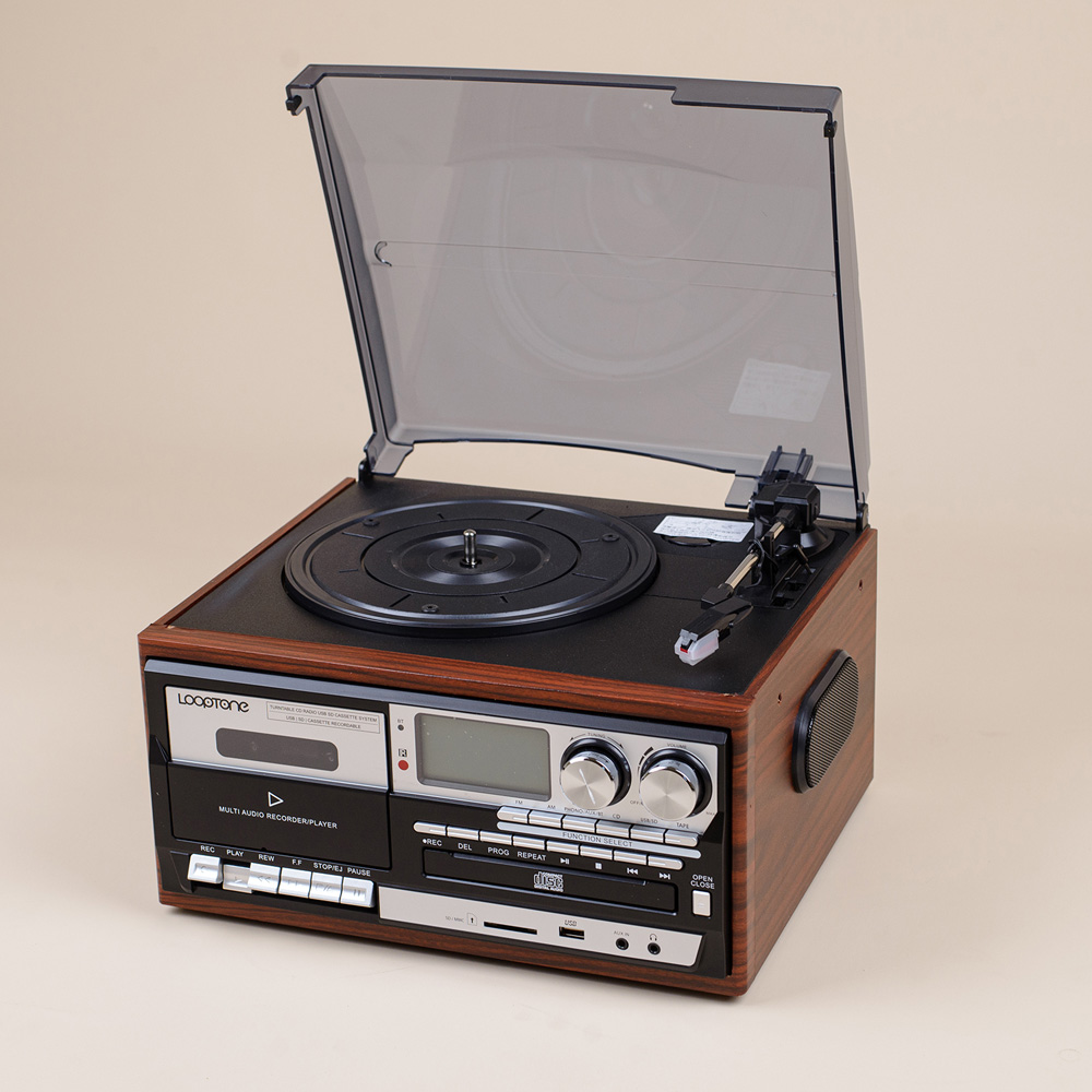  多功能黑膠唱片機/CD播放器/卡帶/收音機/藍芽/轉錄功能/三色可選/保固一年/DSY-18CD