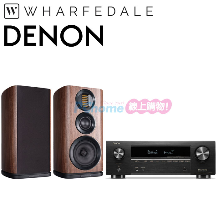 DENON AVR-X1800H 環繞擴大機+Wharfedale EVO 4.2 書架喇叭