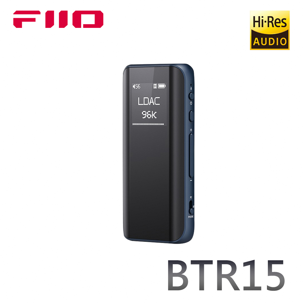 FIIO BTR15 隨身Hi-Fi藍牙音樂接收器-藍色