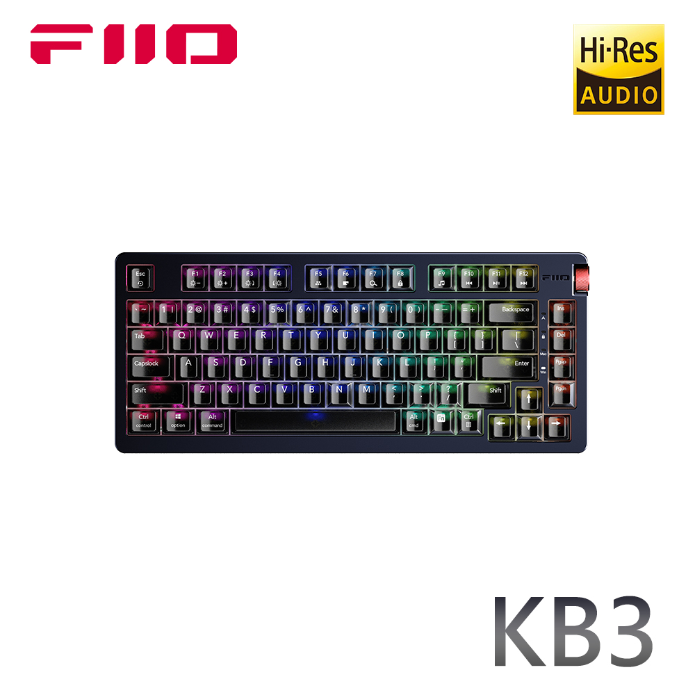FIIO KB3 Hi-Fi多媒體USB DAC機械式鍵盤