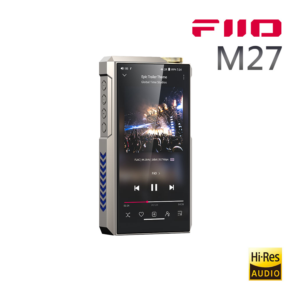 FIIO M27 旗艦級 Android 高解析音樂播放器-鈦合金
