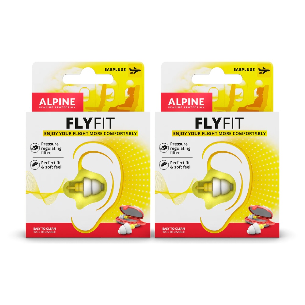 Alpine FlyFit 荷蘭進口 飛行專用耳塞 兩入組 (全新公司貨)