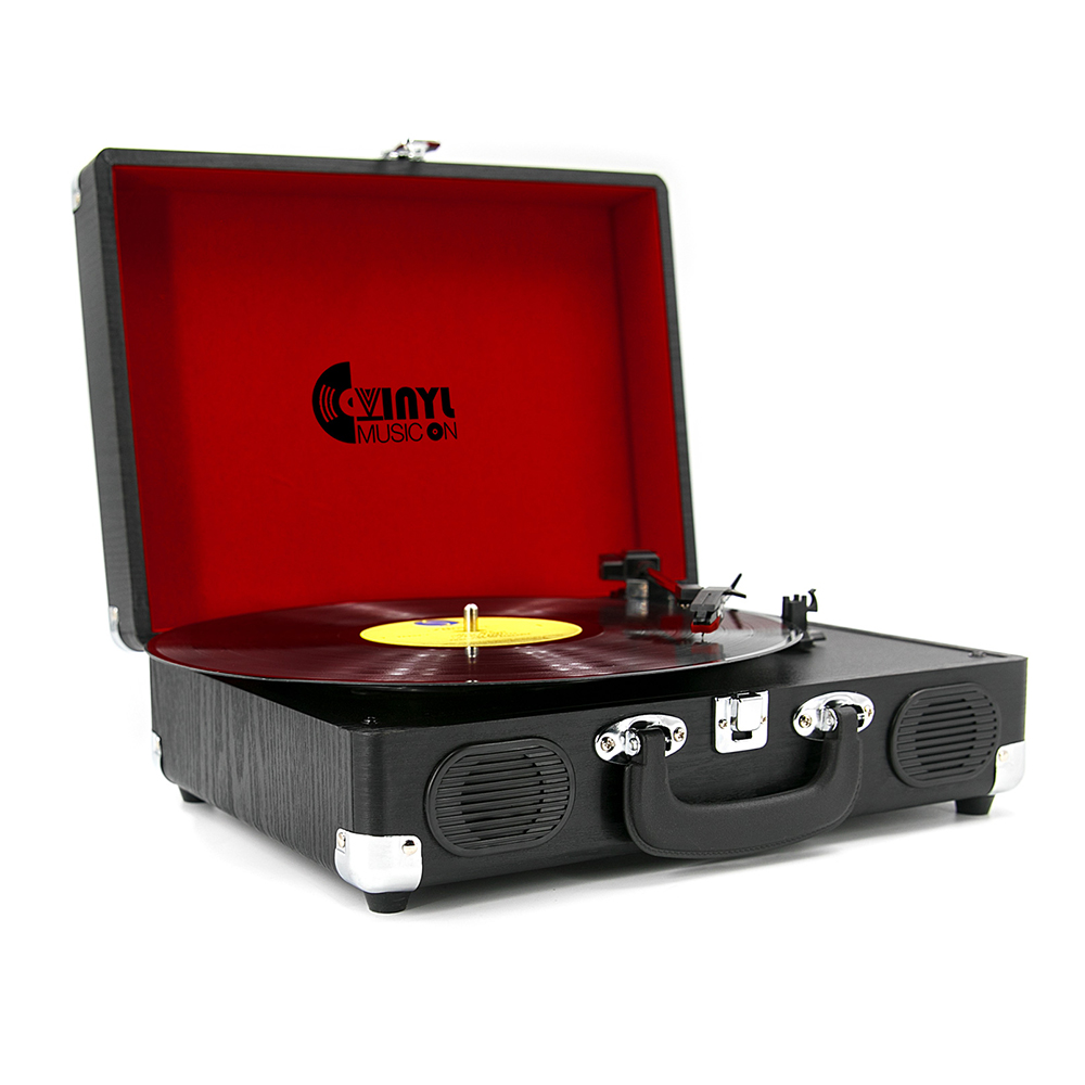 Selection 經典木質手提箱黑膠唱機 Classic Suitcase - 黑森林款