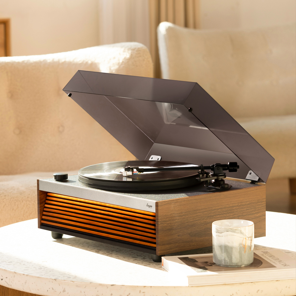  HYM台灣總代理 HIFI級 高音質 一體式 黑膠唱片機/自帶喇叭/無損音質/可做為藍芽喇叭/LUMI