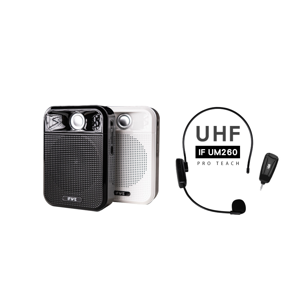 ifive 五元素 廣音域教學擴音機 if-SP700 + UHF 無線教學麥克風 if-UM260(老師愛用 擴音器 小蜜蜂 藍牙喇叭 活動)