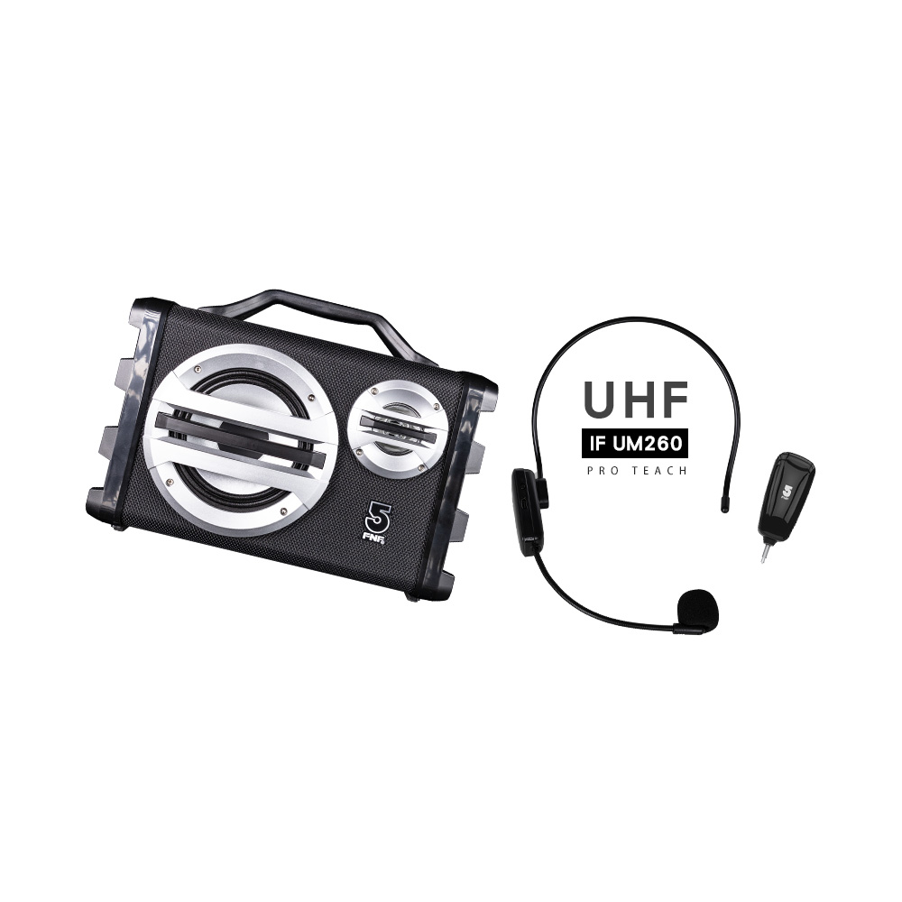 ifive 五元素 專業版移動擴音設備if-SK055+UHF 無線教學麥克風 if-UM260(藍牙喇叭 音響 幼稚園 舞台表演 瑜珈 演講 )