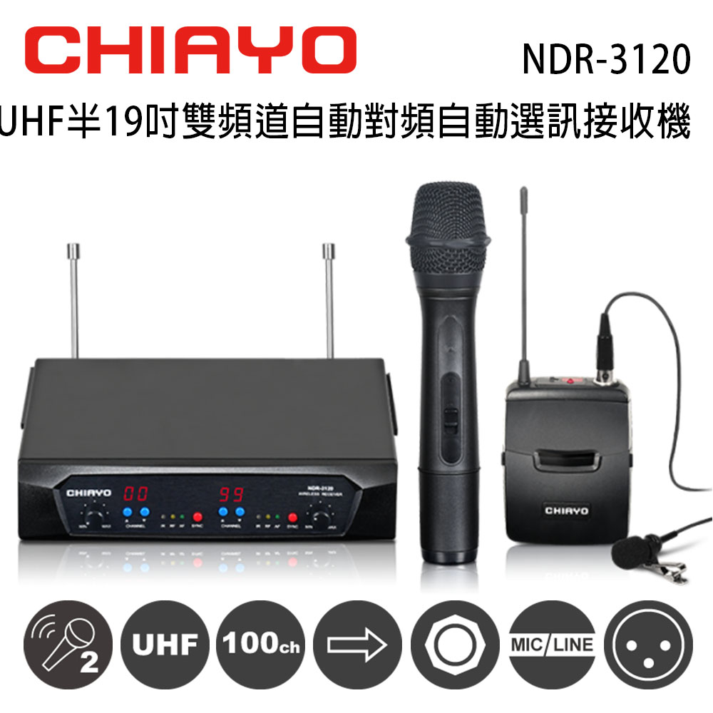CHIAYO 嘉友 雙頻道自動對頻選訊無線接收機