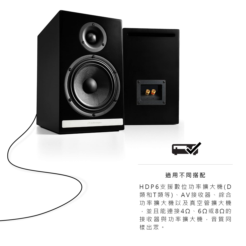 Audioengine HDP6 被動式喇叭-胡桃木紋款- PChome 24h購物